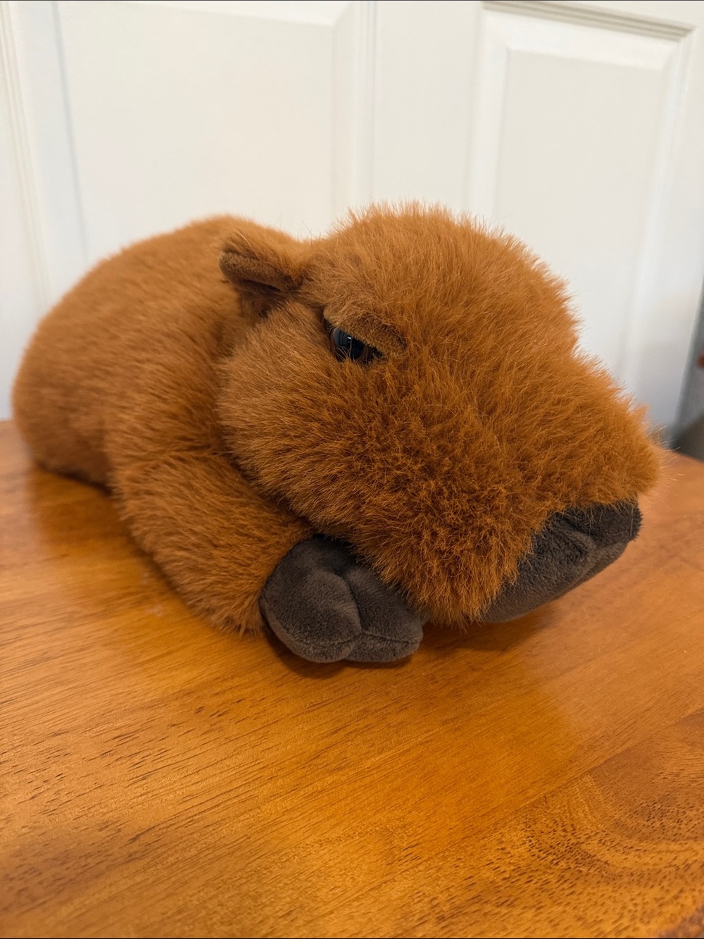 FAO Schwarz 15” Plush Capybara with Dark Brown Accents